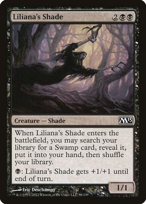 Liliana's Shade card from Magic 2013 (M13)