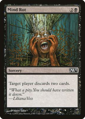 Mind Rot card from Magic 2013 (M13)