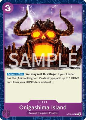 Onigashima Island card from Revision Pack Cards