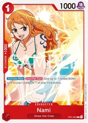 Nami card from Revision Pack Cards