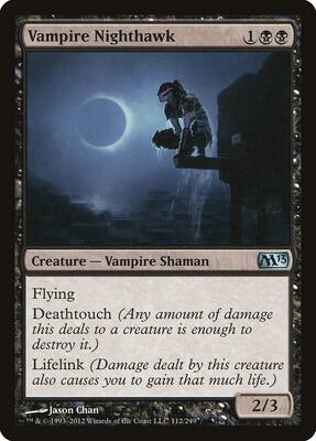 Vampire Nighthawk card from Magic 2013 (M13)