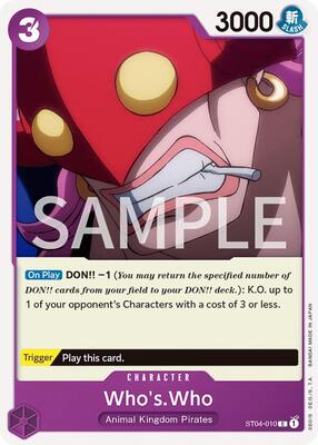 Who's.Who card from Revision Pack Cards