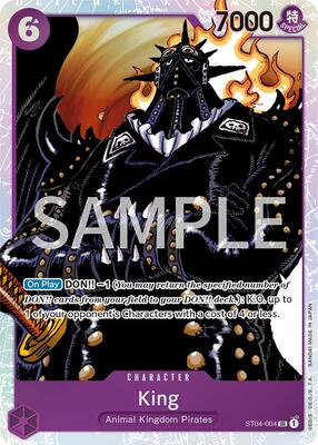 King card from Revision Pack Cards