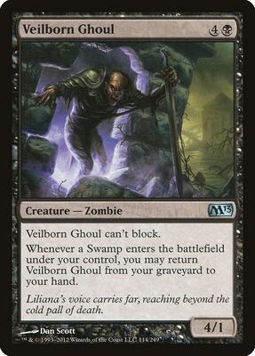 Veilborn Ghoul card from Magic 2013 (M13)
