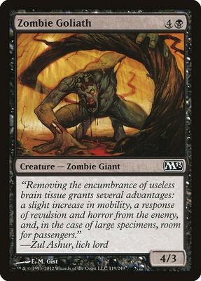 Zombie Goliath card from Magic 2013 (M13)
