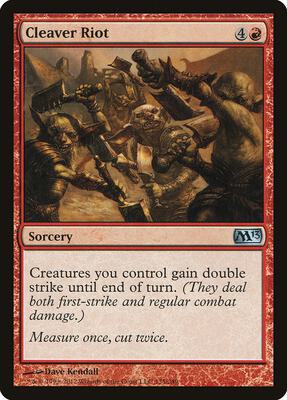 Cleaver Riot card from Magic 2013 (M13)