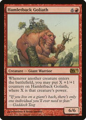 Hamletback Goliath card from Magic 2013 (M13)