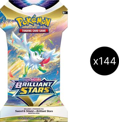 Brilliant Stars Sleeved Booster Pack Case card from SWSH09: Brilliant Stars