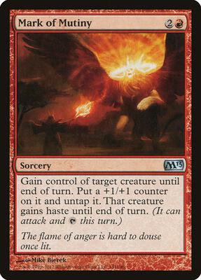 Mark of Mutiny card from Magic 2013 (M13)