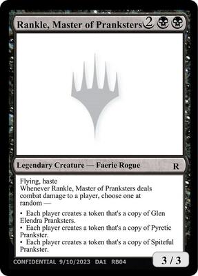 Rankle, Master of Pranksters card from Un-Known Event Playtest Cards