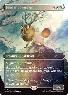 Felidar Sovereign (1827) (Rainbow Foil) card from Secret Lair Drop Series