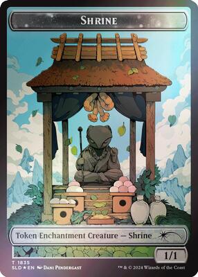 Shrine Token (Rainbow Foil) card from Secret Lair Drop Series