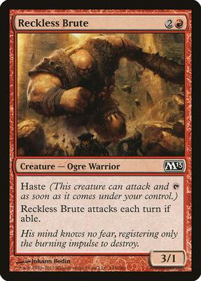 Reckless Brute card from Magic 2013 (M13)