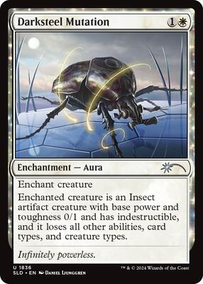 Darksteel Mutation card from Secret Lair Drop Series