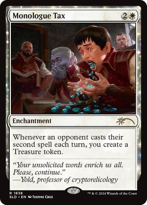 Monologue Tax card from Secret Lair Drop Series