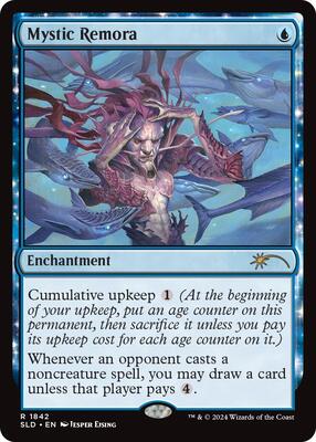 Mystic Remora card from Secret Lair Drop Series