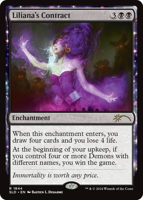 Liliana's Contract (1844) card from Secret Lair Drop Series