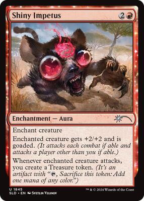 Shiny Impetus card from Secret Lair Drop Series