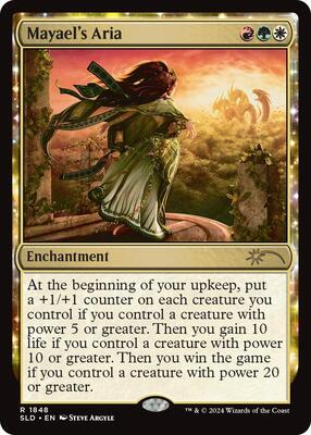 Mayael's Aria card from Secret Lair Drop Series