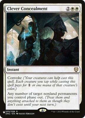 Clever Concealment card from The List Reprints