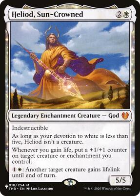Heliod, Sun-Crowned card from The List Reprints