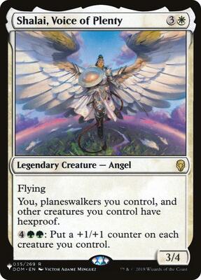 Shalai, Voice of Plenty card from The List Reprints