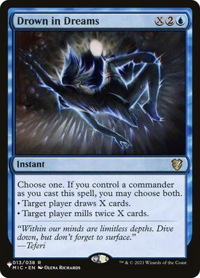 Drown in Dreams card from The List Reprints