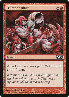Trumpet Blast card from Magic 2013 (M13)