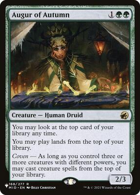 Augur of Autumn card from The List Reprints
