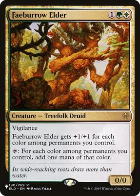 Faeburrow Elder card from The List Reprints