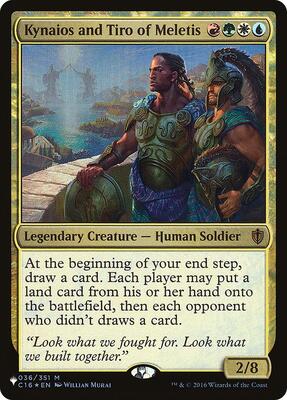 Kynaios and Tiro of Meletis card from The List Reprints