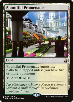 Bountiful Promenade card from The List Reprints