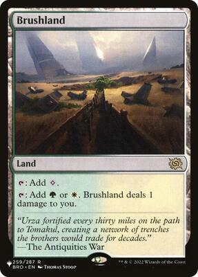 Brushland (BRO) card from The List Reprints