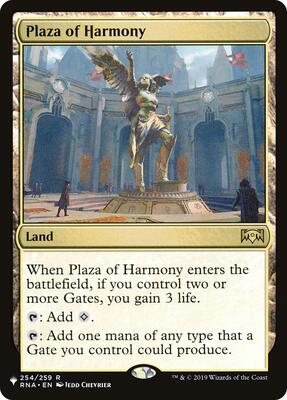 Plaza of Harmony card from The List Reprints
