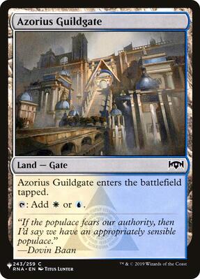 Azorius Guildgate card from The List Reprints