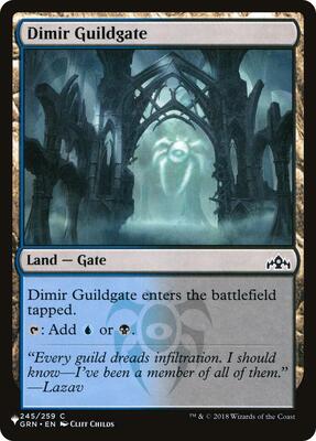 Dimir Guildgate card from The List Reprints