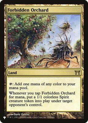 Forbidden Orchard card from The List Reprints