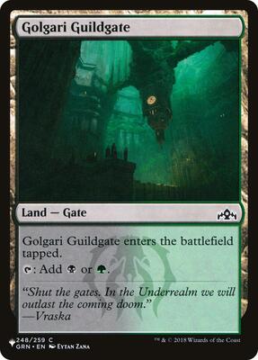 Golgari Guildgate card from The List Reprints