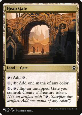 Heap Gate card from The List Reprints