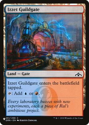 Izzet Guildgate card from The List Reprints