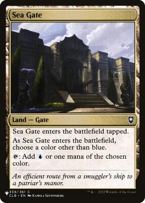 Sea Gate card from The List Reprints