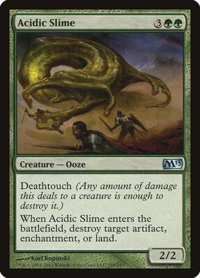Acidic Slime card from Magic 2013 (M13)