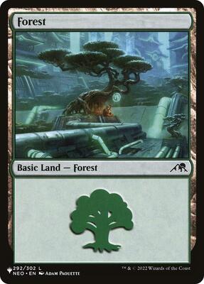 Forest (NEO) card from The List Reprints