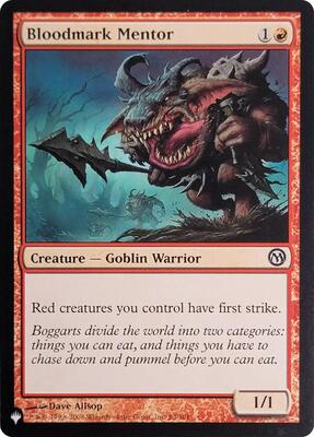 Bloodmark Mentor (83) card from The List Reprints