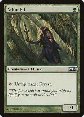 Arbor Elf card from Magic 2013 (M13)