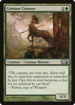 Centaur Courser card from Magic 2013 (M13)
