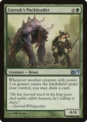 Garruk's Packleader card from Magic 2013 (M13)