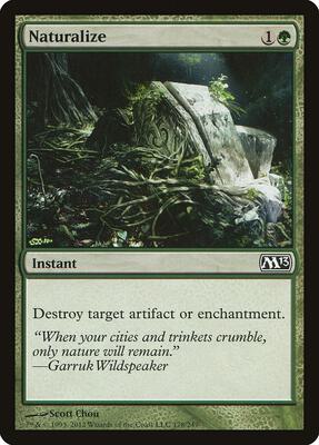 Naturalize card from Magic 2013 (M13)