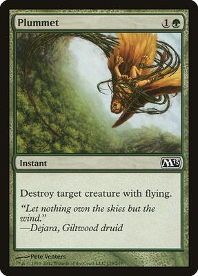 Plummet card from Magic 2013 (M13)