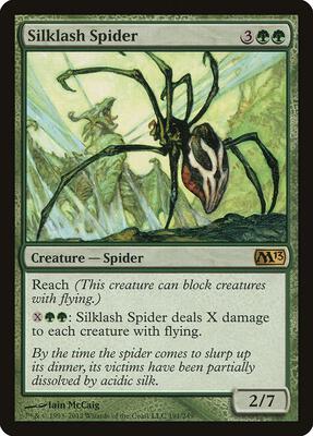 Silklash Spider card from Magic 2013 (M13)